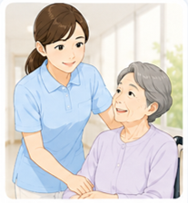 看護助手のイラスト