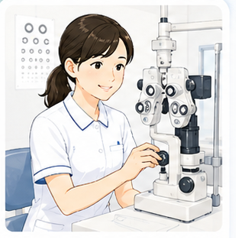 視能訓練士のイラスト